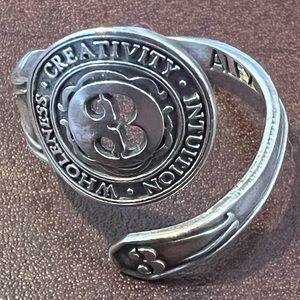 Sterling Silver 9.25 Numerology #3 Ring